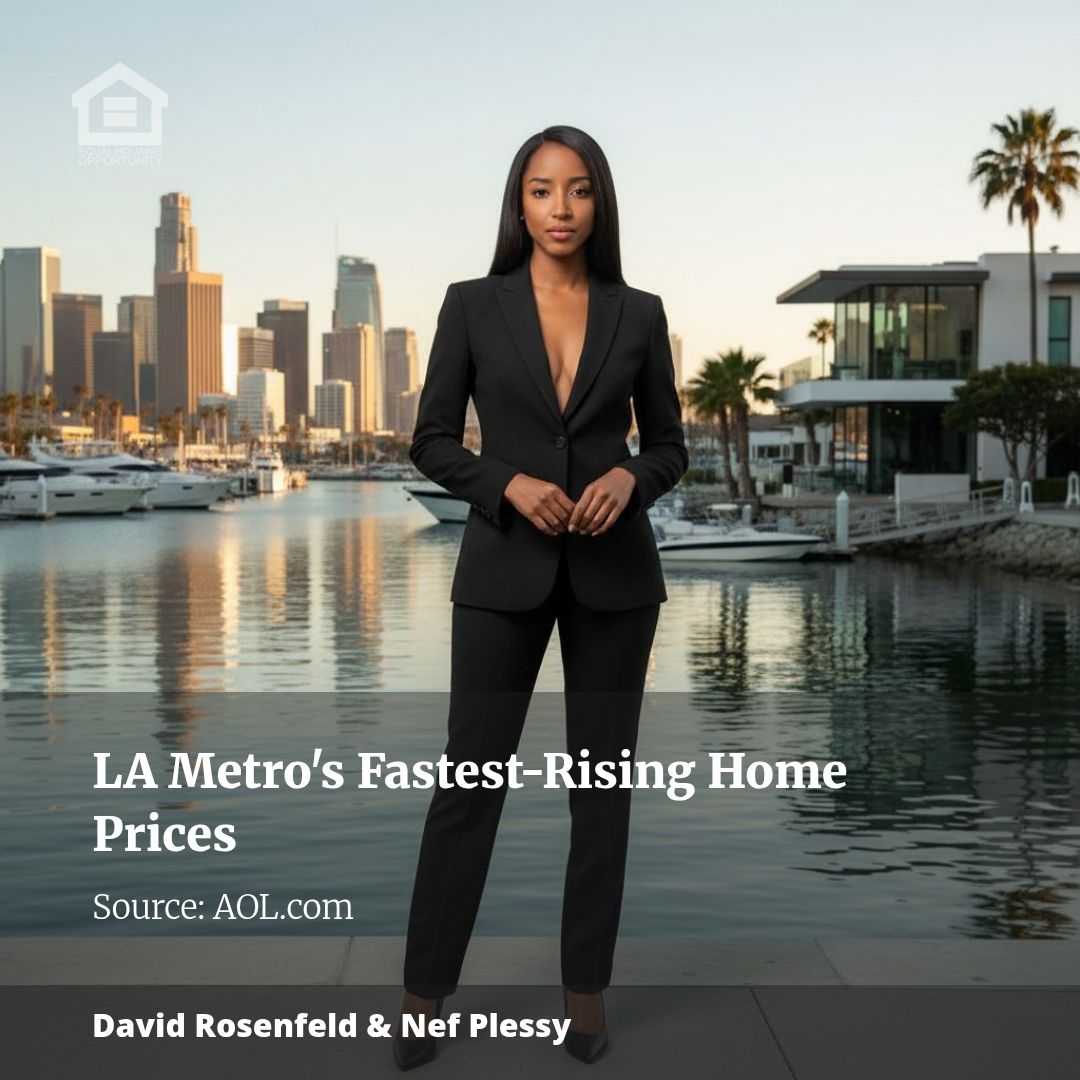Cities with the fastest-growing home prices in the Los Angeles metro area