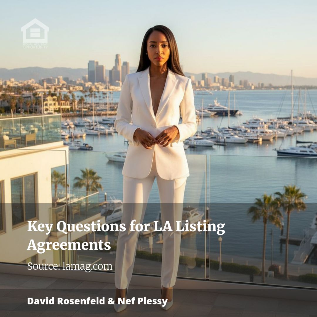 Questions to Ask Before Signing an LA Listing Agreement